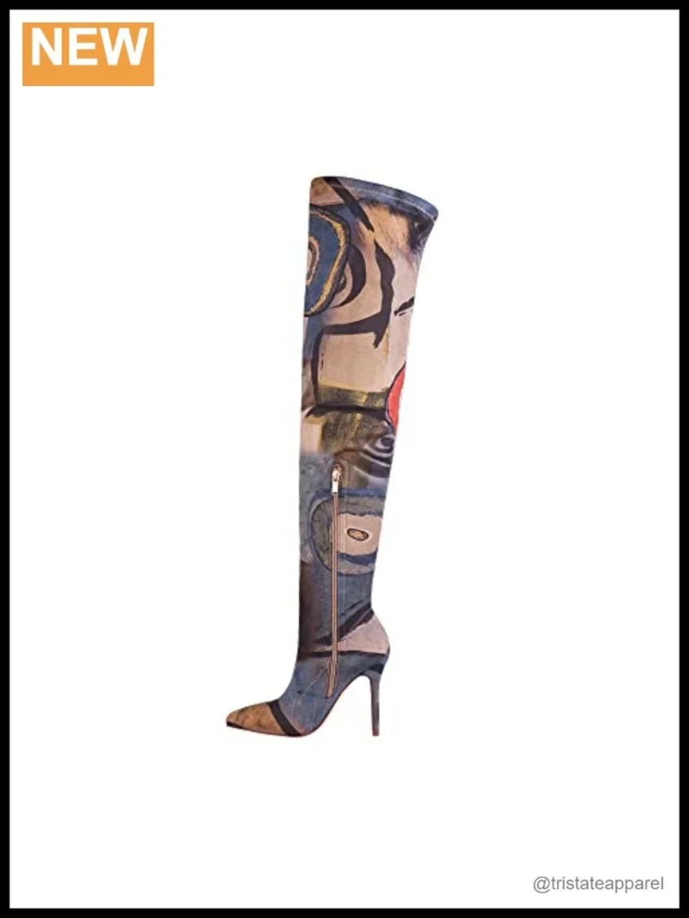 Stretchy Thigh High Boots Pointed Toe Stiletto Heel Over Knee Boots